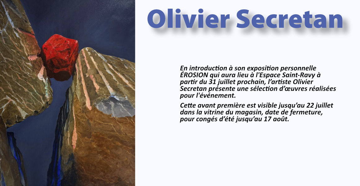 Exposition Olivier Secreta chez Graphilux en juillet 2026